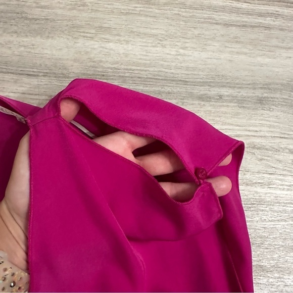 NWT RACHEL ROY Vibrant Pink Dress with Tie Waist size 6 - Picture 6 of 7